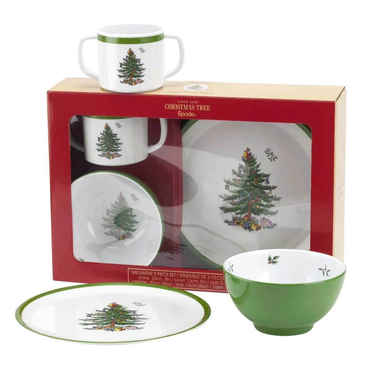 Spode Christmas Tree Melamine Children's 3pc Set