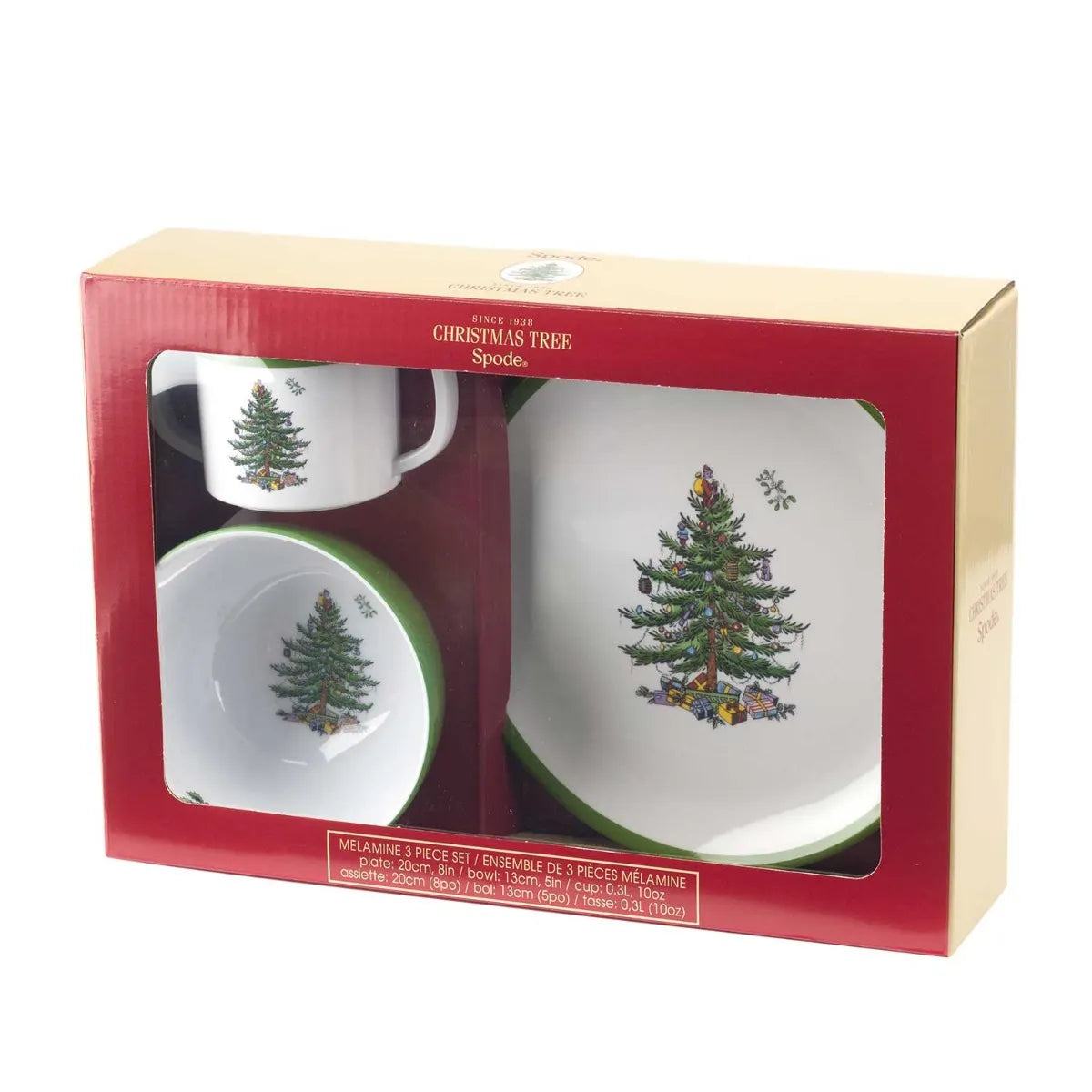 Spode Christmas Tree Melamine Children's 3pc Set