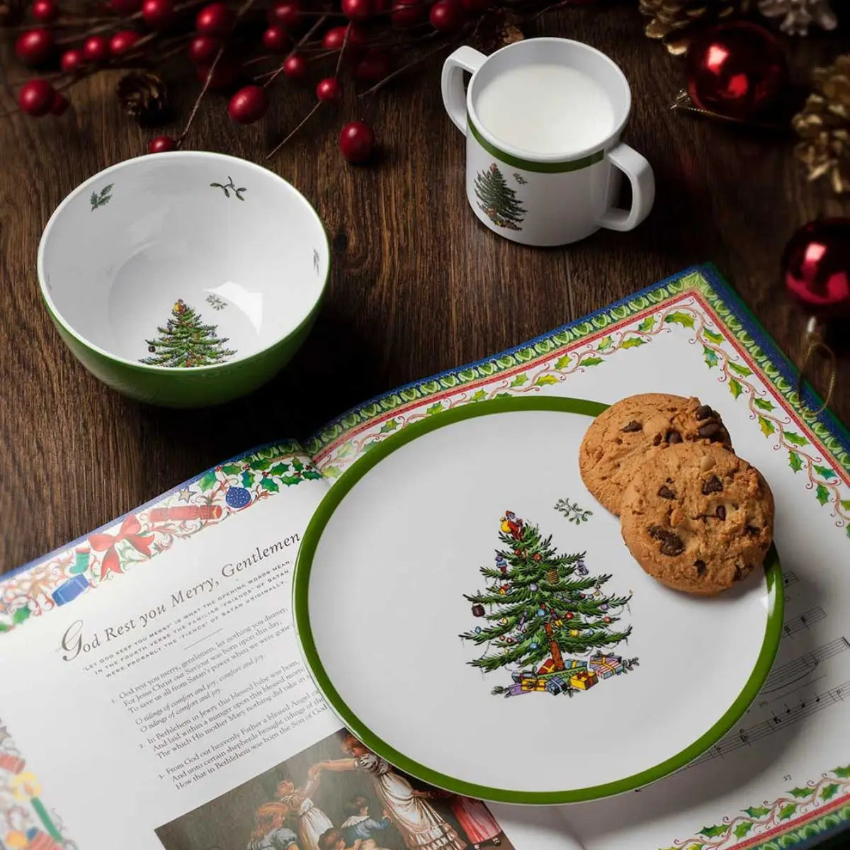 Spode Christmas Tree Melamine Children's 3pc Set