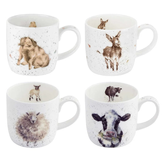 Wrendale Summer Mug Gift Set of 4