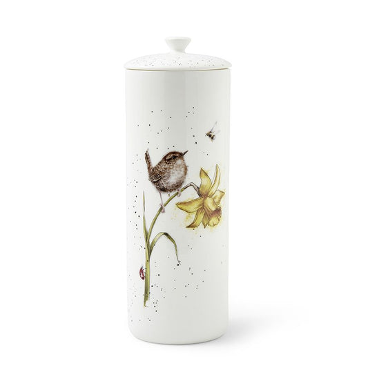 Wrendale The Birds And The Bees Wren Tall Lidded Storage Jar
