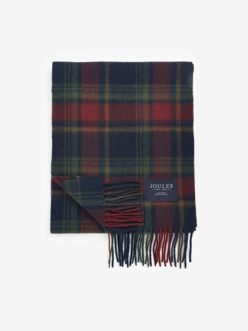 Joules Tytherton Wool Checked Scarf