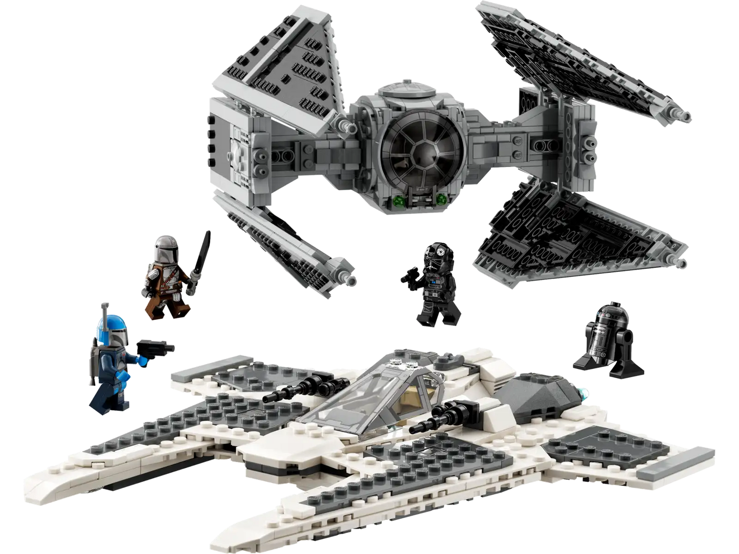 Lego Star Wars Mandalorian Fang Fighter vs. TIE Interceptor 75348
