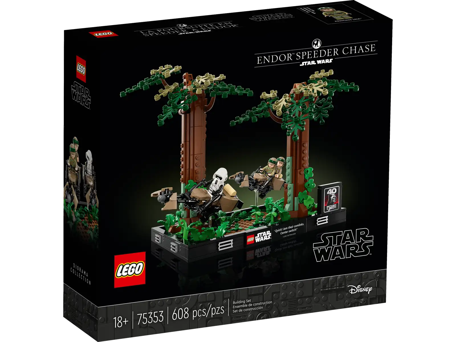 Lego Star Wars Endor Speeder Chase Diorama 75353