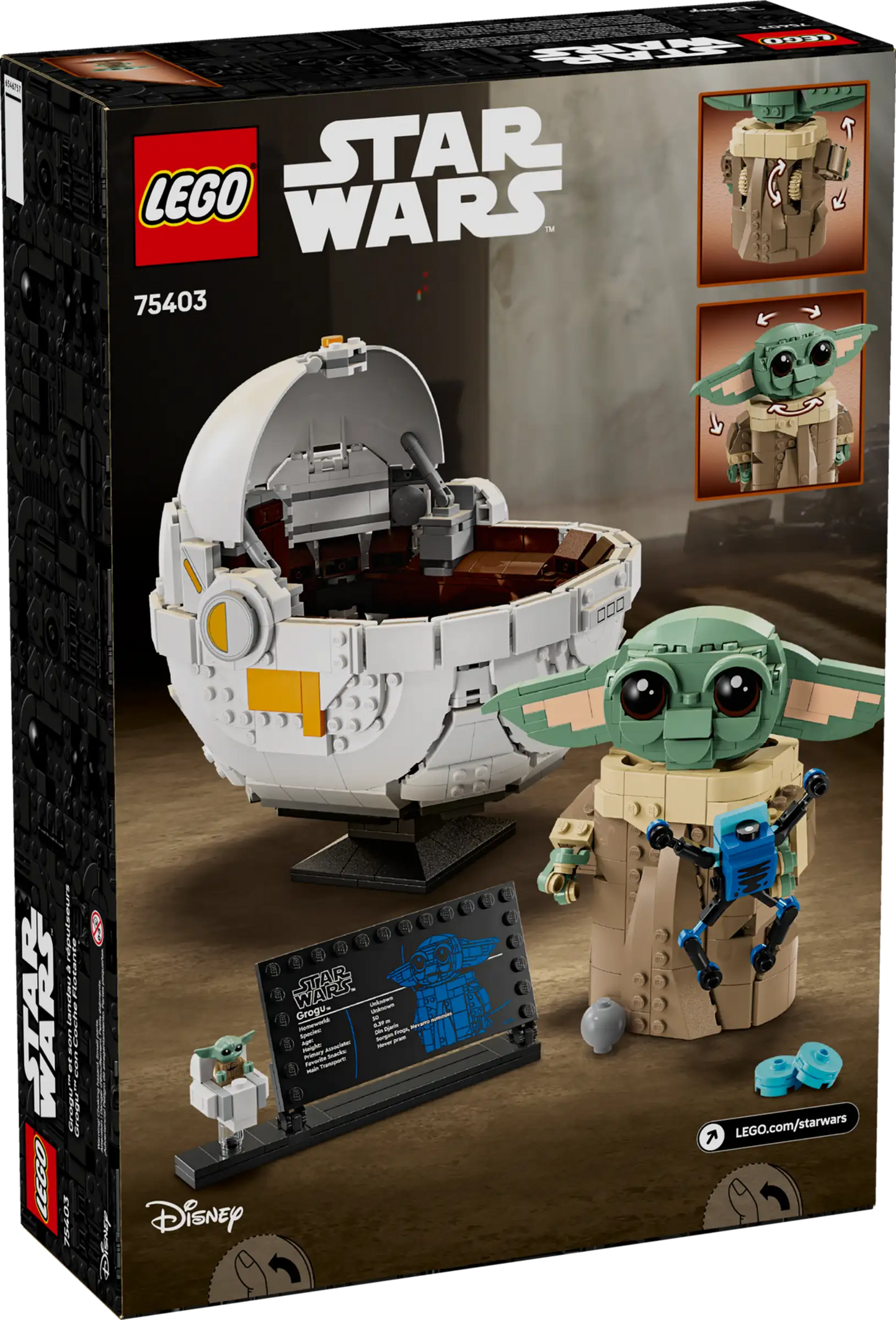 Lego Star Wars Grogu with Hover Pram 75403