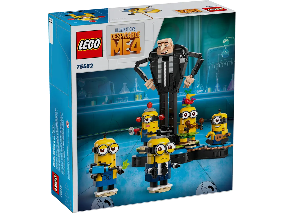 Lego Despicable Me Brick-Built Gru and Minions 75582
