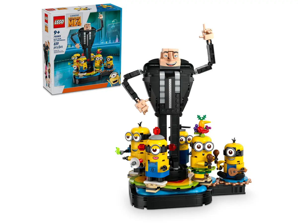 Lego Despicable Me Brick-Built Gru and Minions 75582