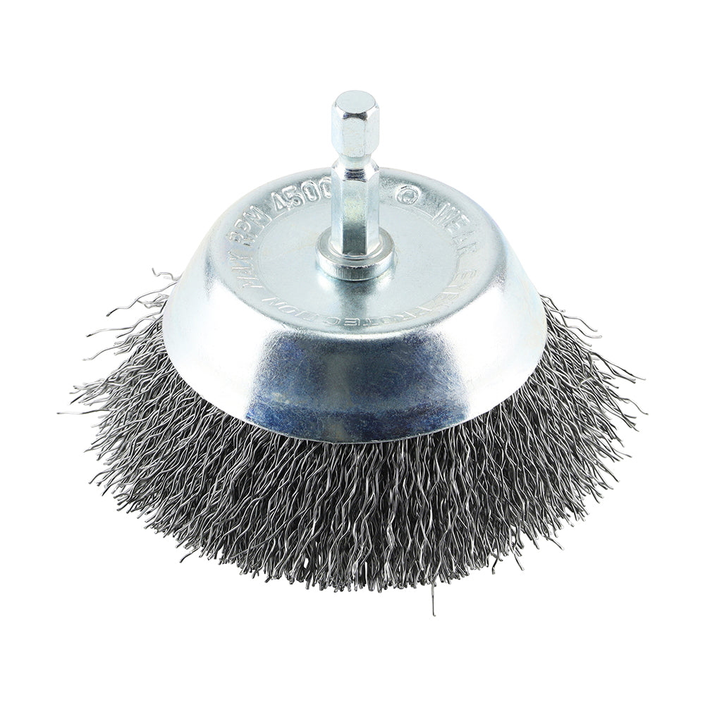 Shaft Mount Cup Brush Crimp 75mm