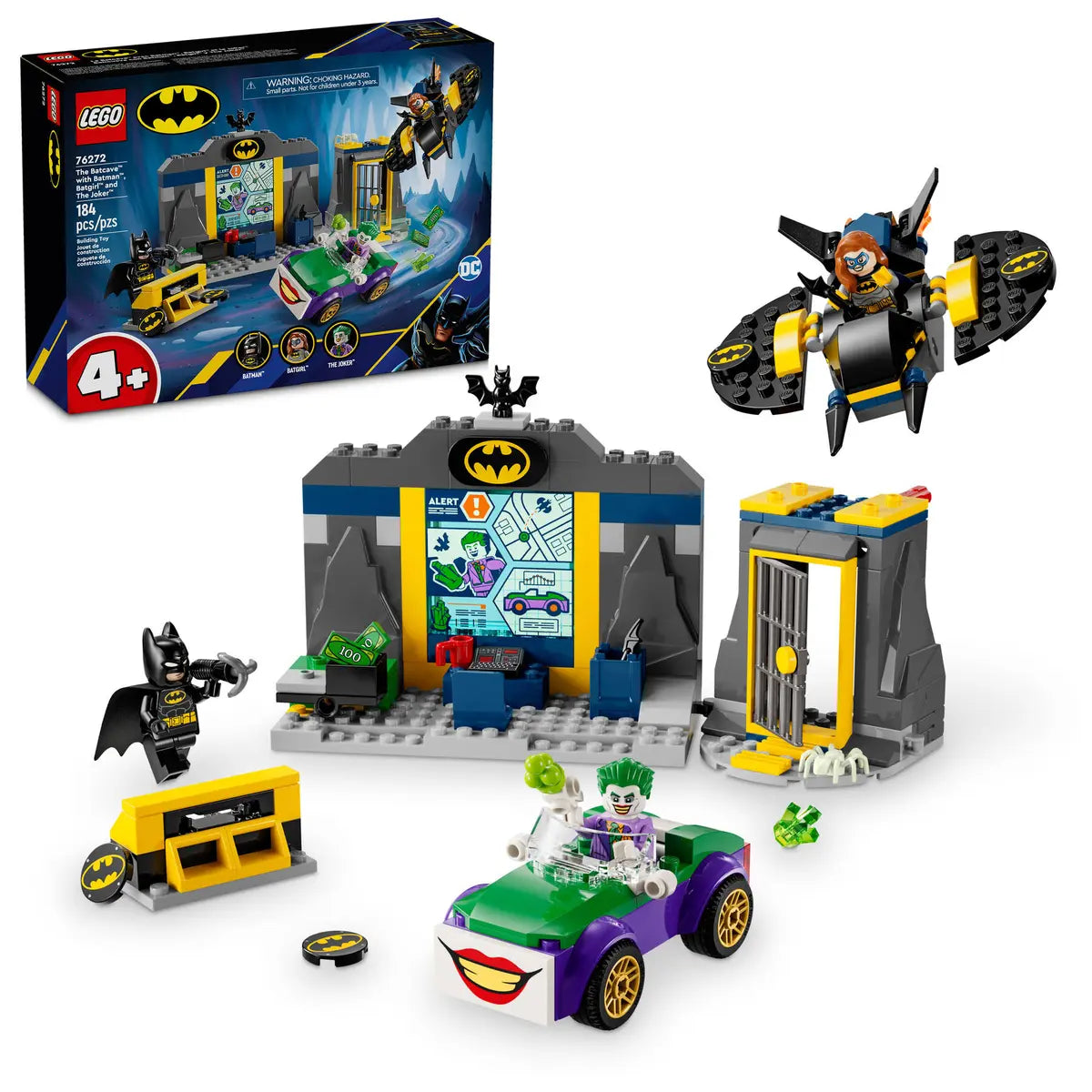 Lego Batman The Batcave with Batman, Batgirl and The Joker 76272