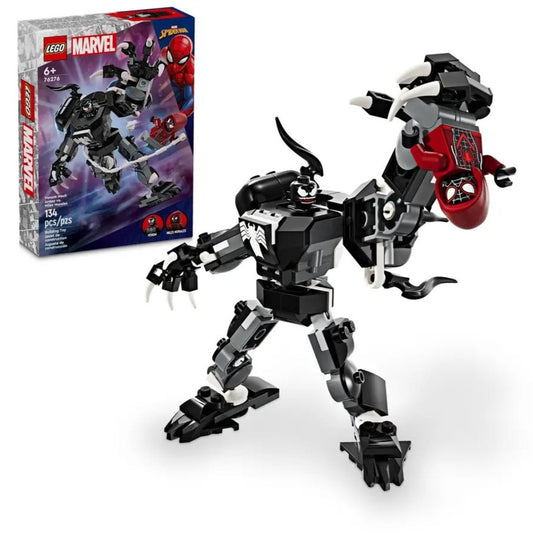 Lego Marvel Venom Mech Armour vs Miles M 76276