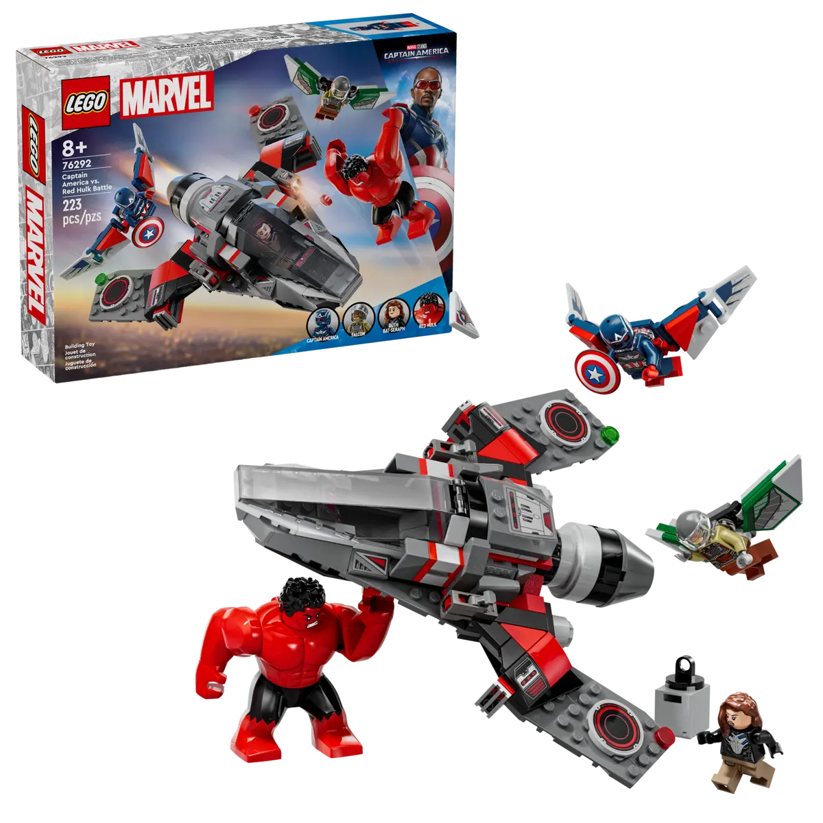 Lego Captain America vs Red Hulk Battle Super Heroes Marvel 76292
