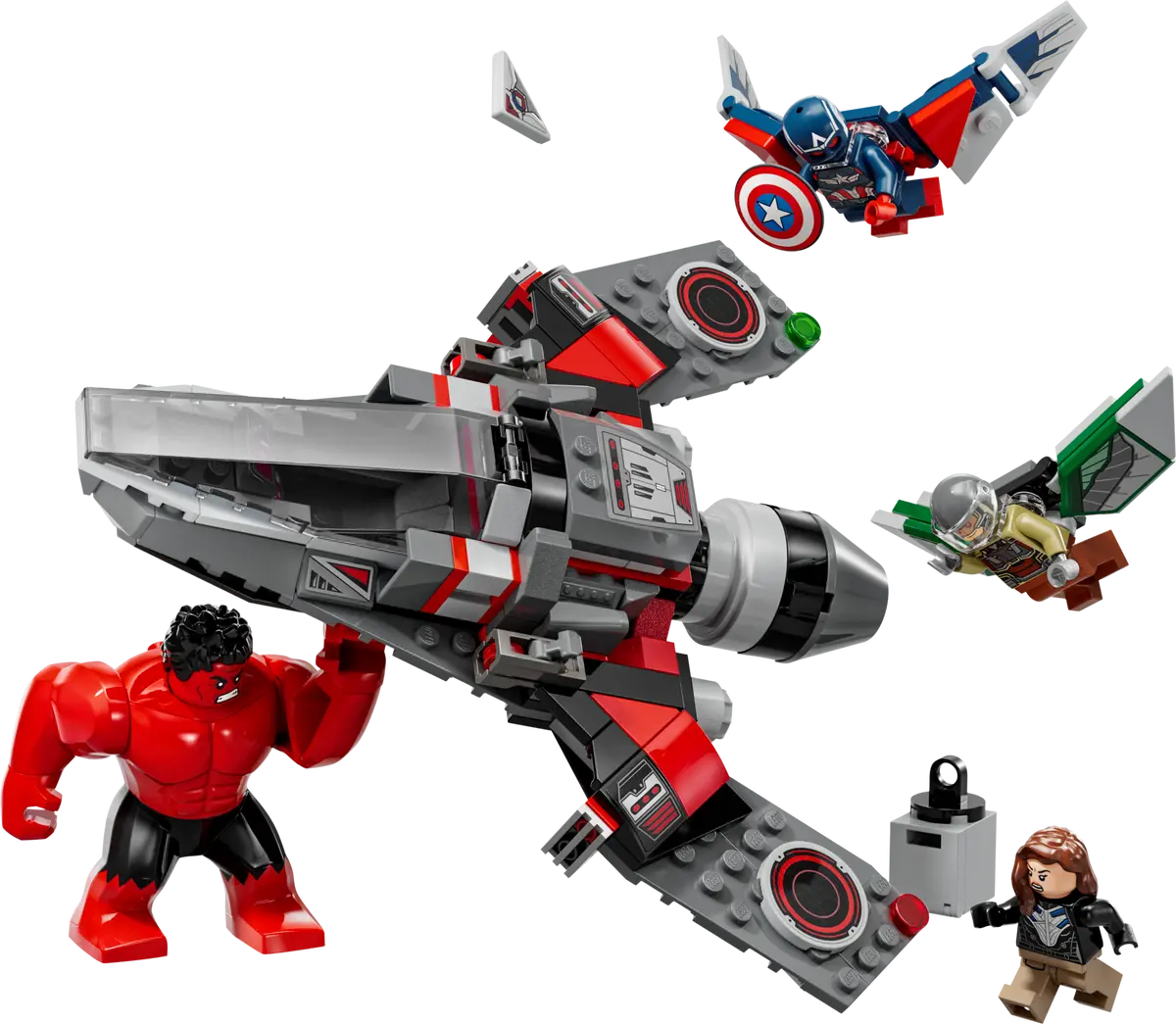 Lego Captain America vs Red Hulk Battle Super Heroes Marvel 76292