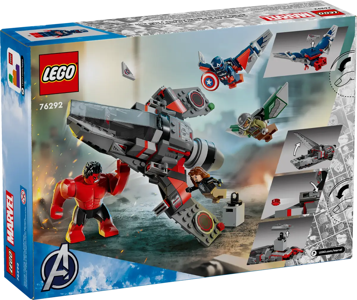 Lego Marvel Captain America vs Red Hulk Battle 76292