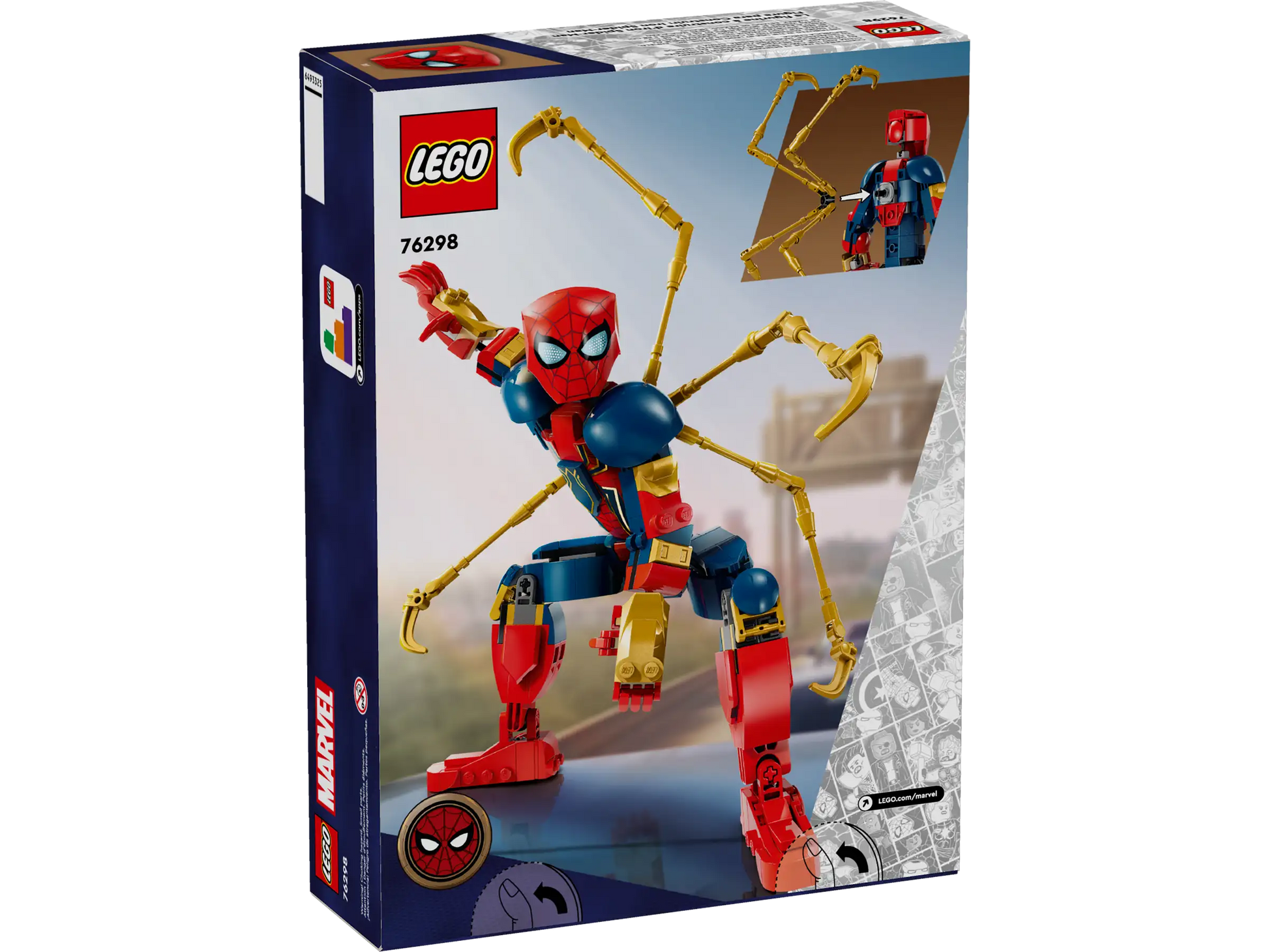 Lego Marvel Iron Spider-Man Construction Figure 76298