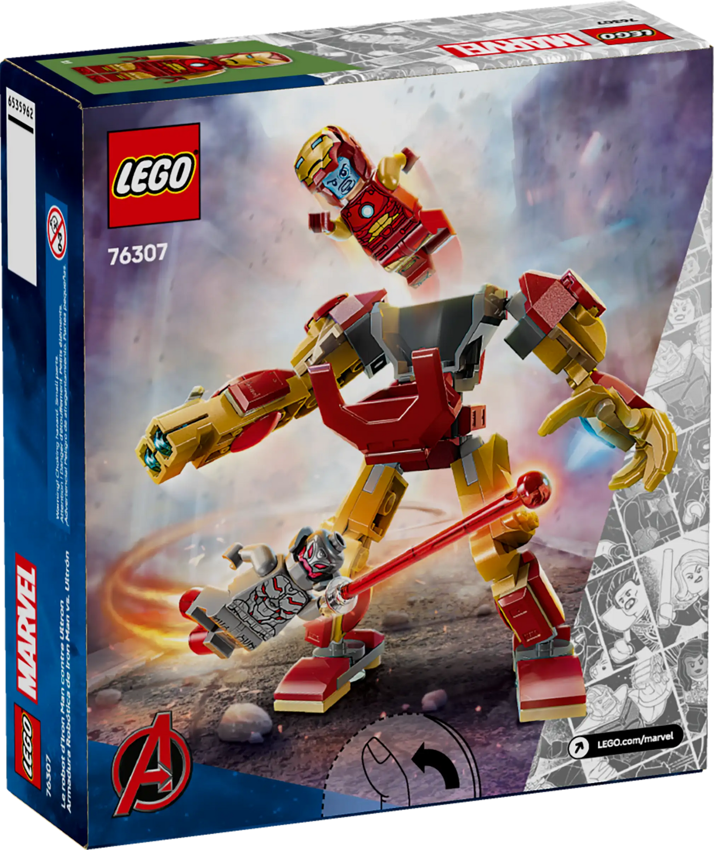 Lego Marvel Iron Man Mech vs. Ultron 76307