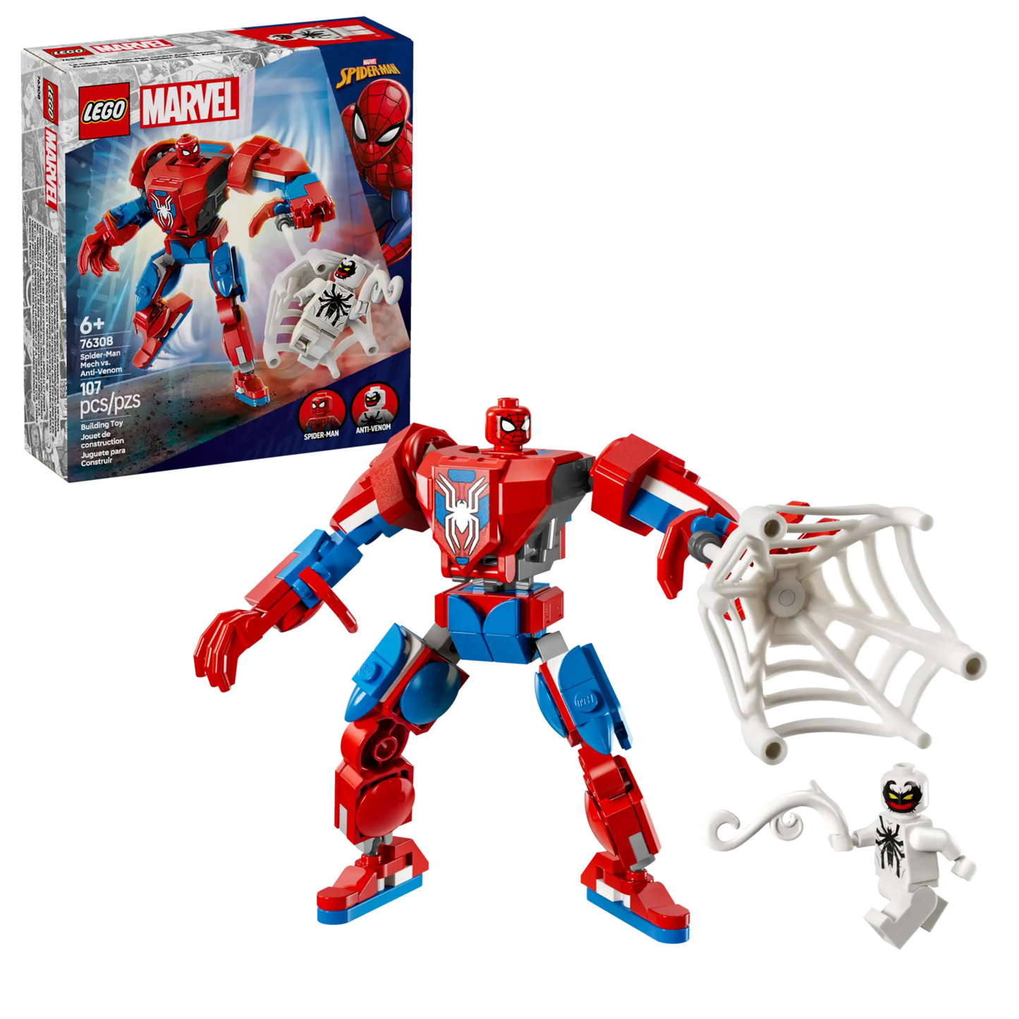 Lego Marvel Spider-Man Mech vs. Anti-Venom 76308