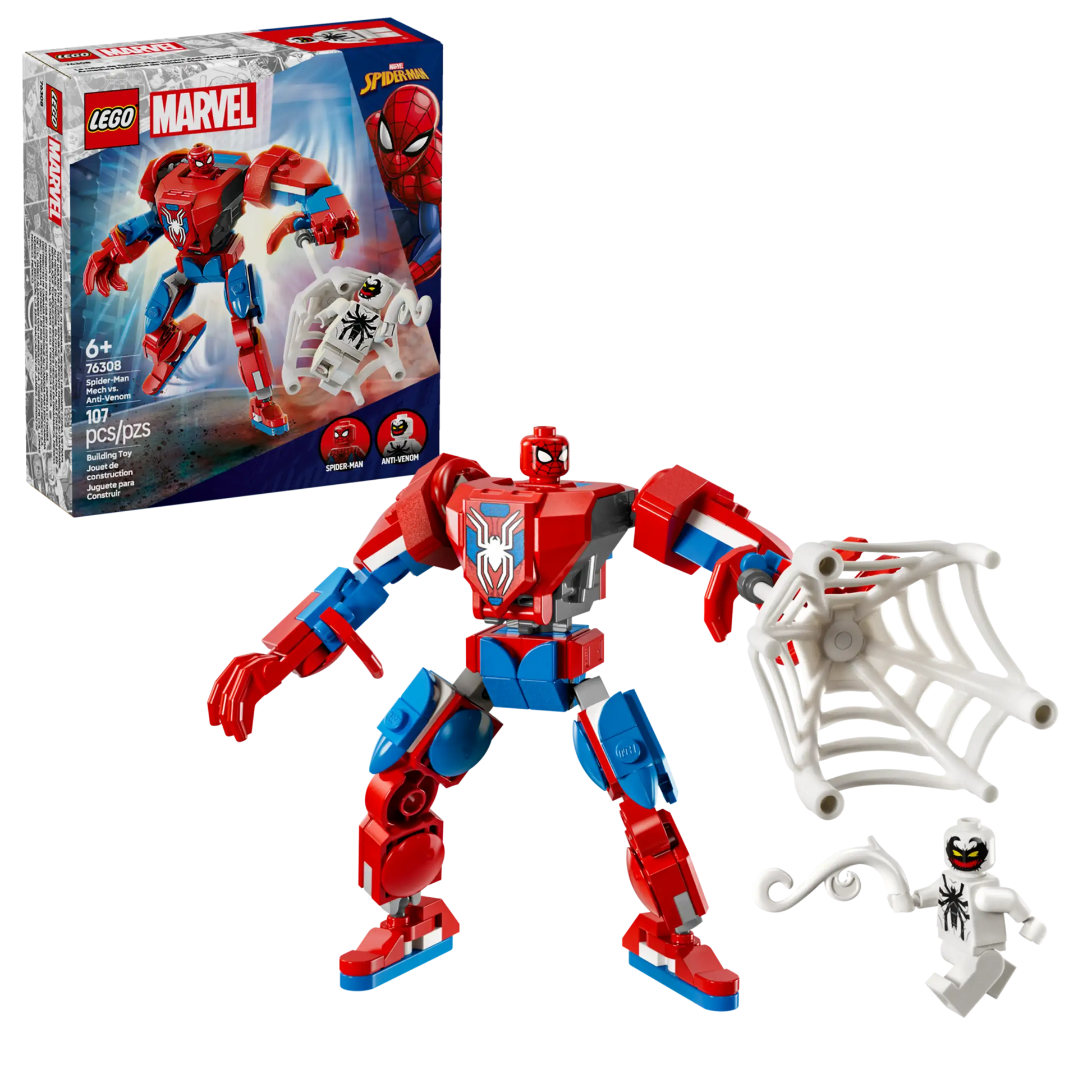 Lego Marvel Spider-Man Mech vs. Anti-Venom 76308