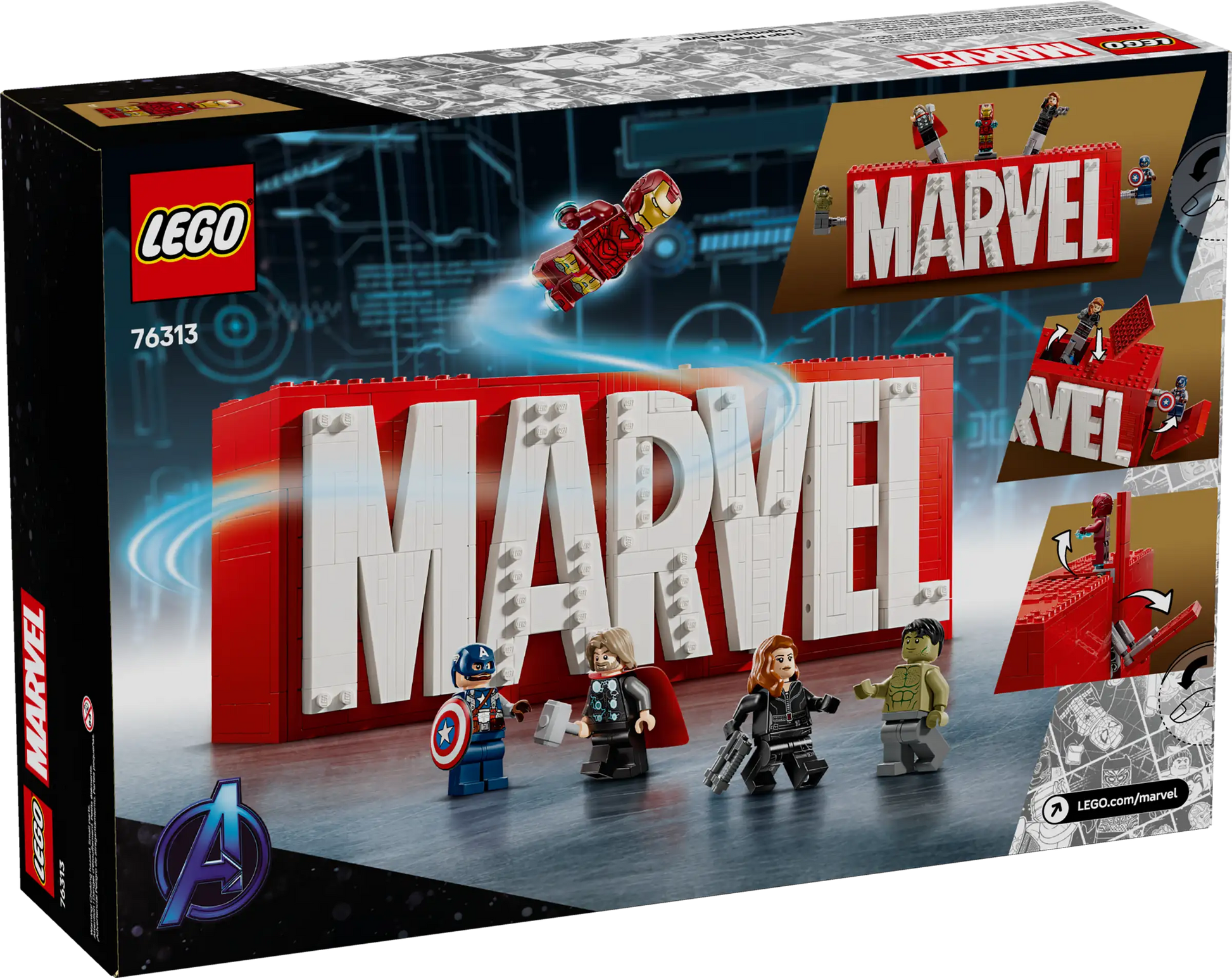 Lego MARVEL Logo & Minifigures 76313