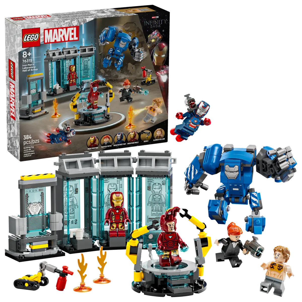 Lego MARVEL Iron Man's Laboratory: Hall of Armor 76315