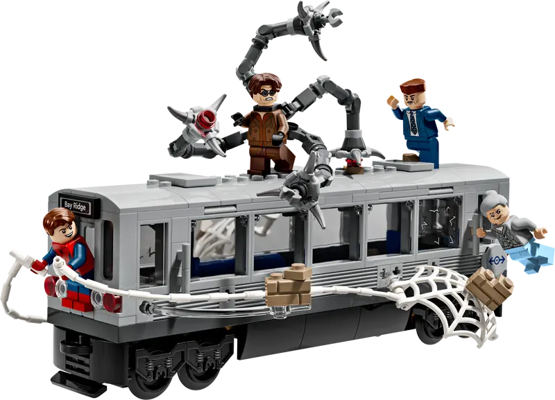 Lego Spider-Man vs. Doc Ock Subway Train Scene SH Marvel 