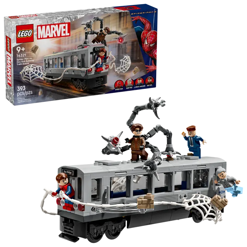 Lego Spider-Man vs. Doc Ock Subway Train Scene SH Marvel 