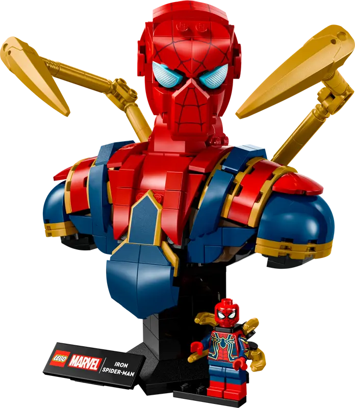 Lego Iron Spider-Man Bust Super Heroes 