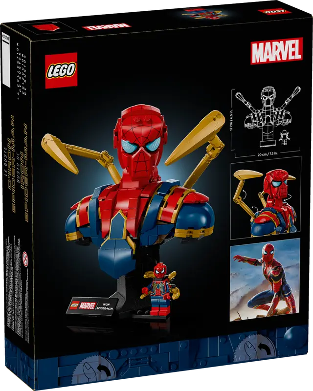 Lego Iron Spider-Man Bust Super Heroes 