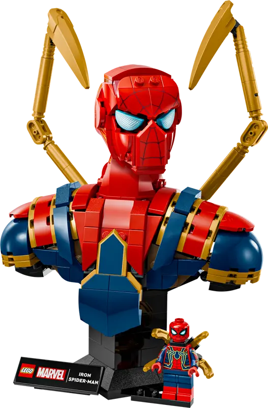 Lego Iron Spider-Man Bust Super Heroes 