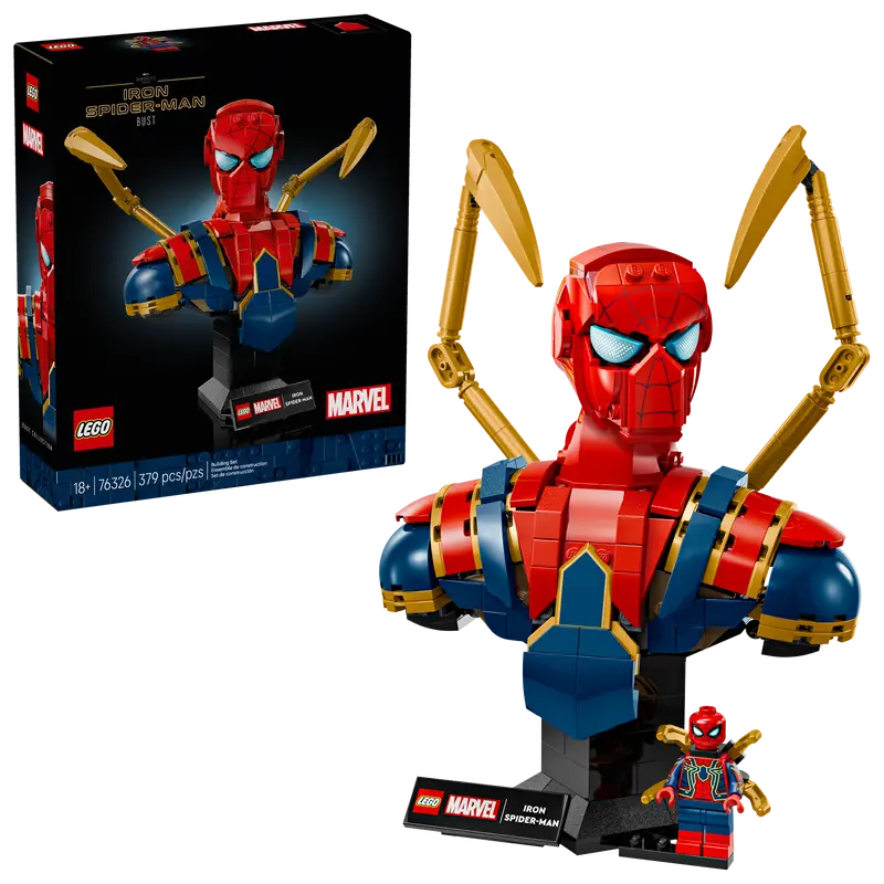Lego Iron Spider-Man Bust Super Heroes 