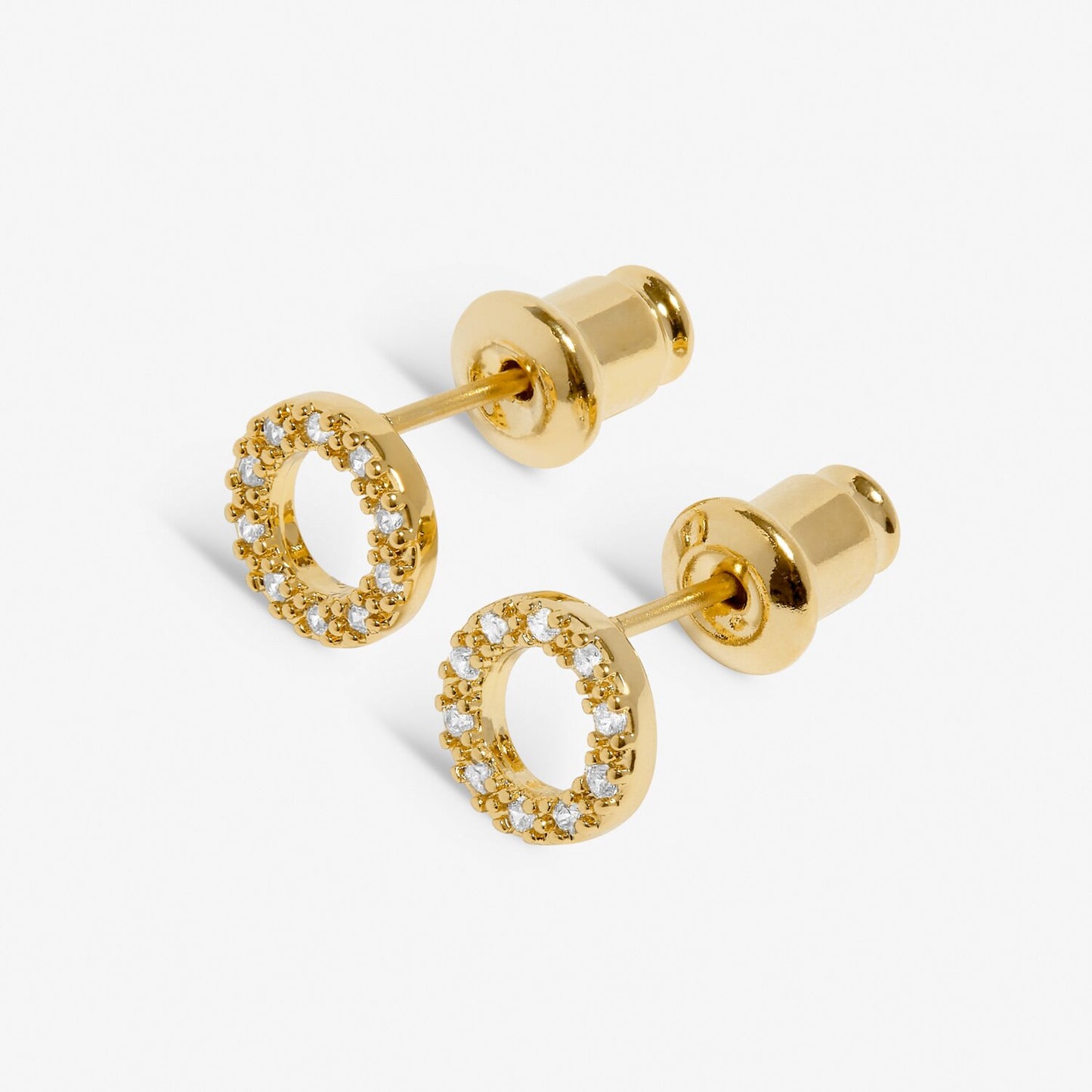 Joma Jewellery Mini Charms Pavé Circle Earrings