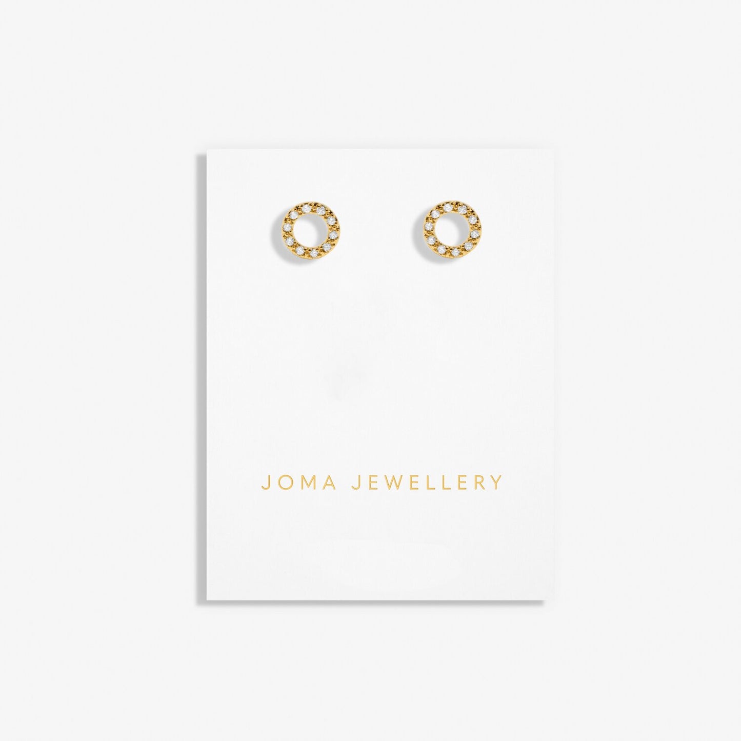 Joma Jewellery Mini Charms Pavé Circle Earrings