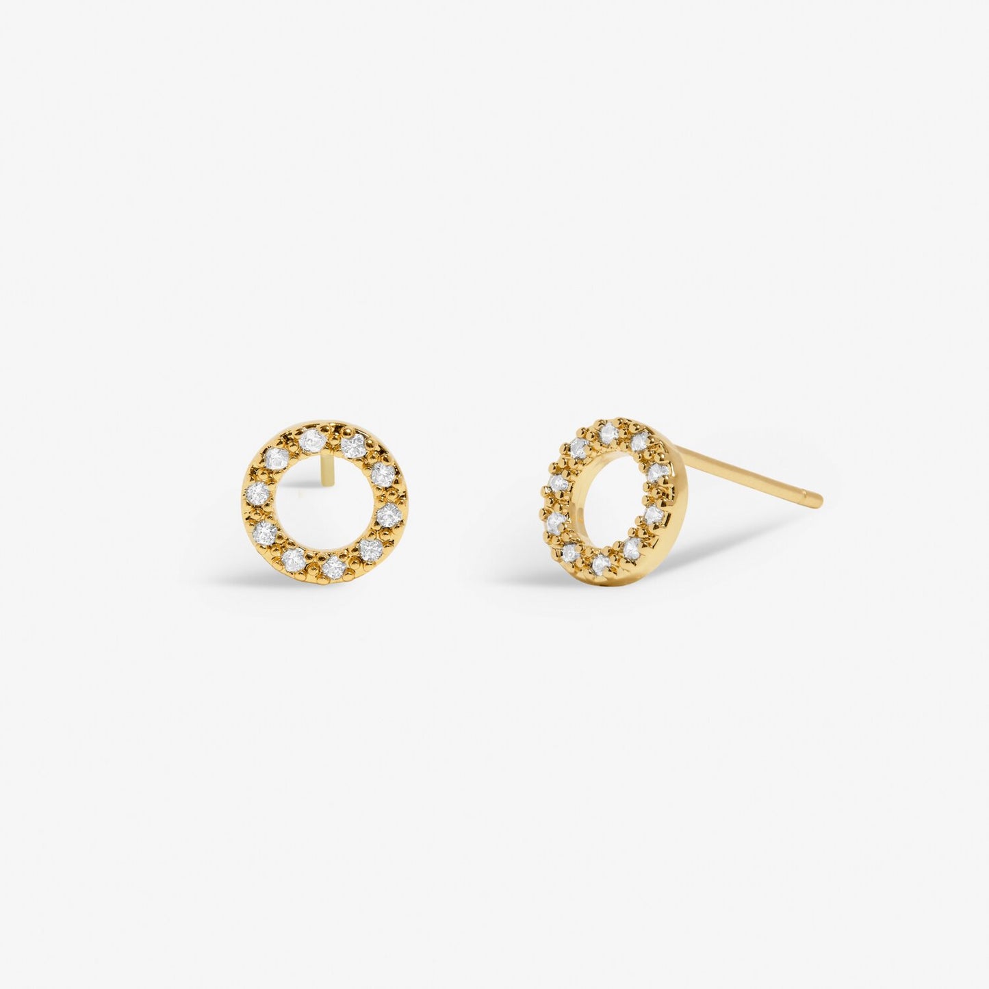 Joma Jewellery Mini Charms Pavé Circle Earrings