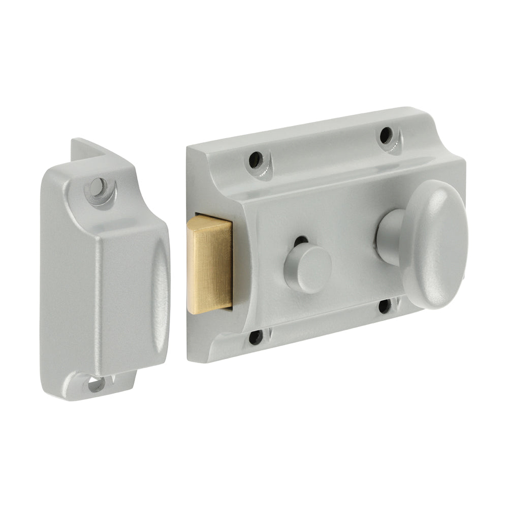 Timco Traditional Nightlatch - Silver