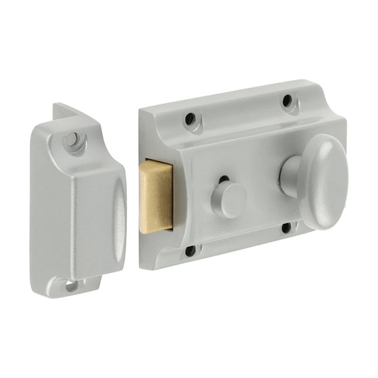 Timco Traditional Nightlatch - Silver