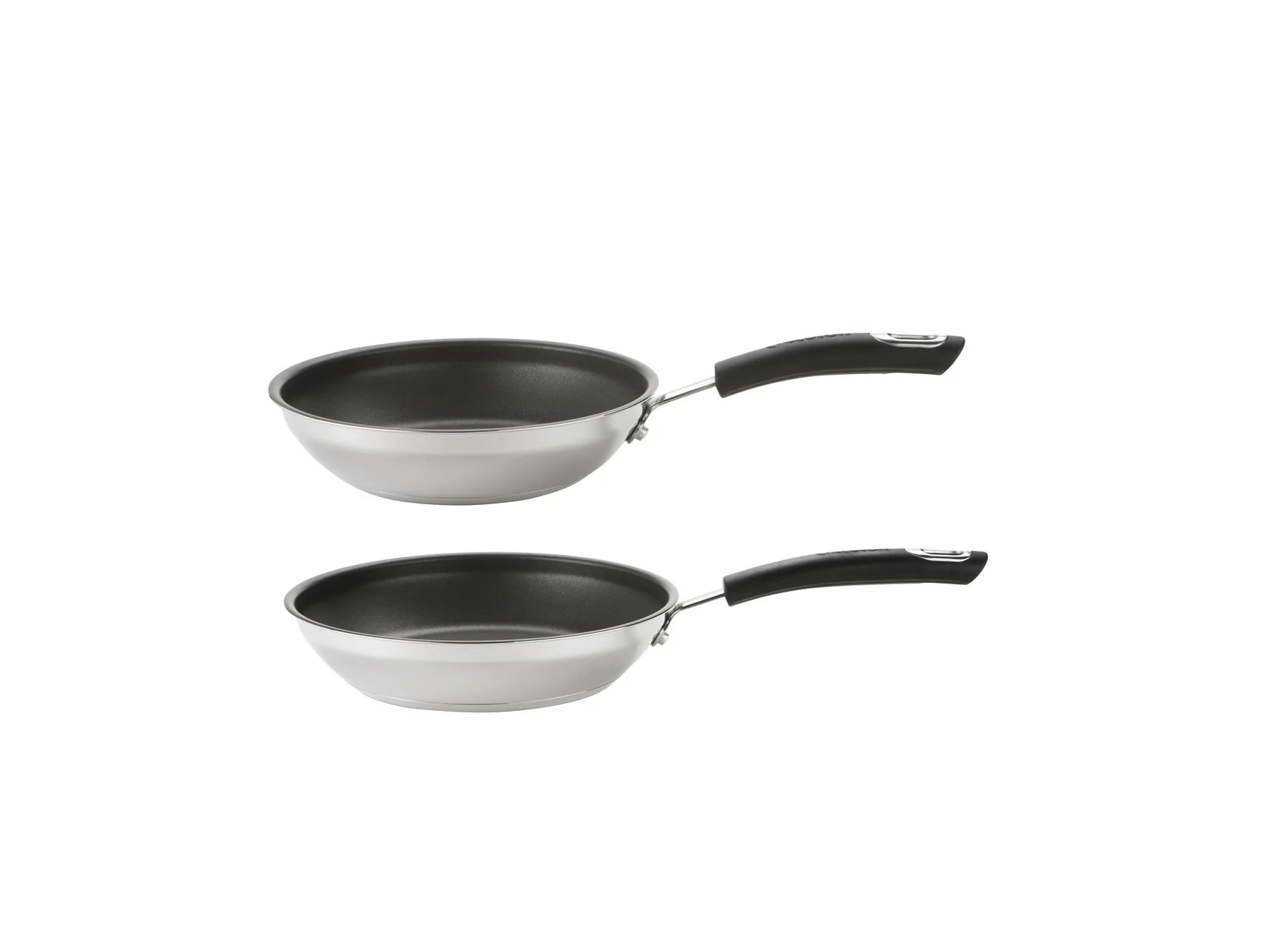 Circulon Total Stainless Steel Non-Stick Induction Frying Pan 2 Piece Set