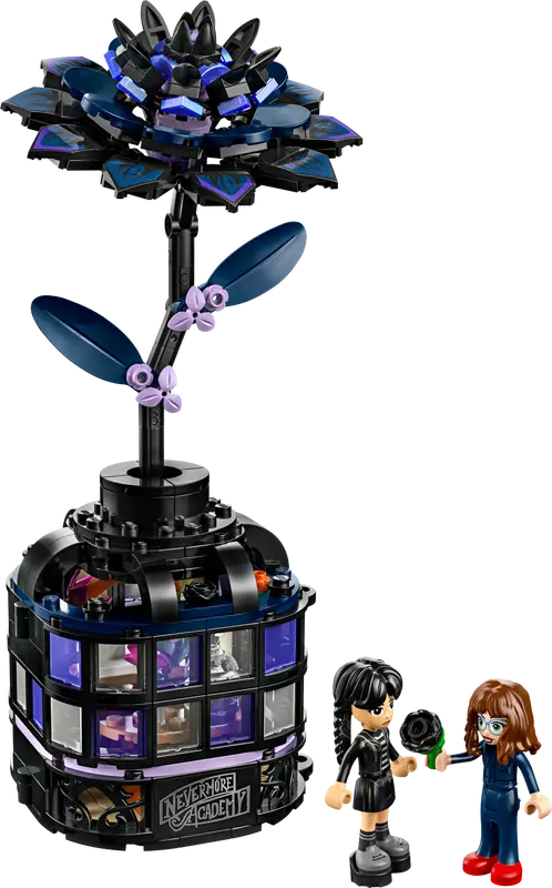 Lego Black Dahlia Flower Wednesday