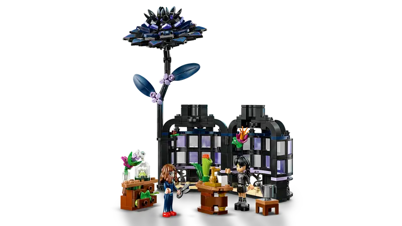 Lego Black Dahlia Flower Wednesday