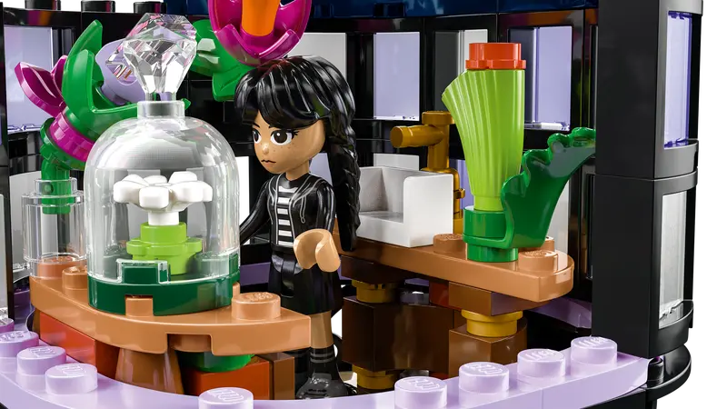 Lego Black Dahlia Flower Wednesday
