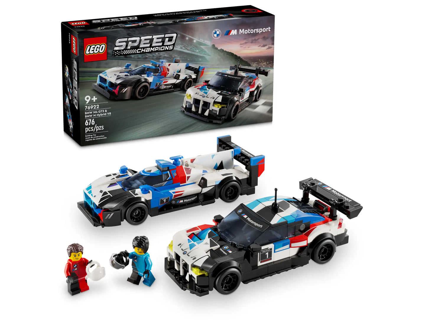Lego Speed Champions BMW M4 GT3 & BMW M Hybrid V8 Race Cars 76922