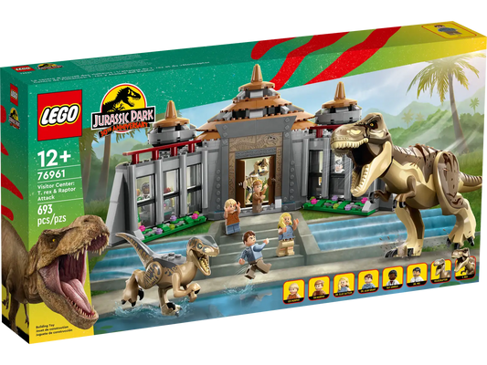 Lego Jurassic World Visitor Centre: T-Rex & Raptor Attack