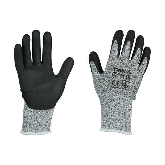 Gloves High Cut - PU Coated HPPE Fibre with Glass Fibre TIMCO - X LARGE