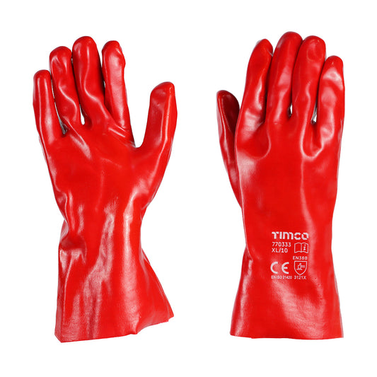 TIMco PVC Coated Cotton Gauntlets