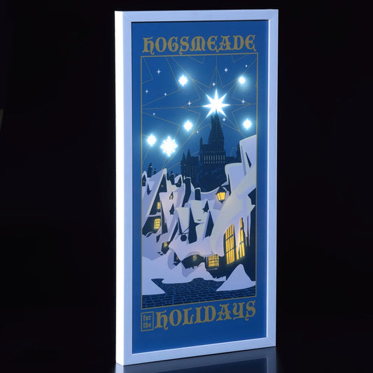 NOMA Harry Potter Hogsmeade illuminated snowy village LED wall art display