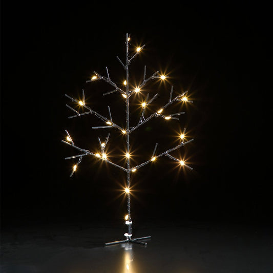 Noma Black Metal Stick Winter Tree 25 LED - 28cm