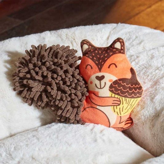 Smart Garden Noodly Squirrel Dog Toy