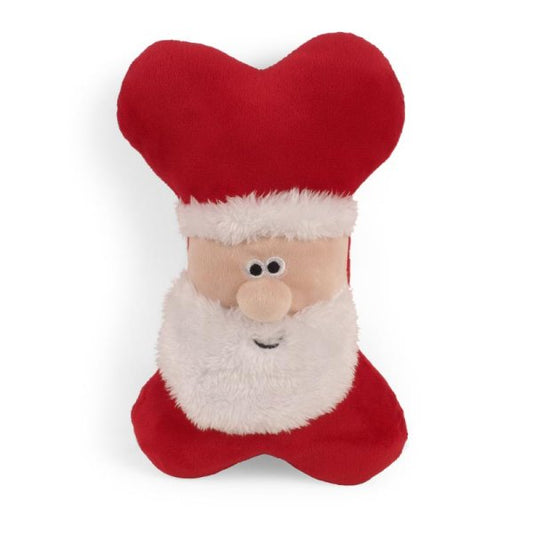 Smart Squeaky SantaBone Dog Toy