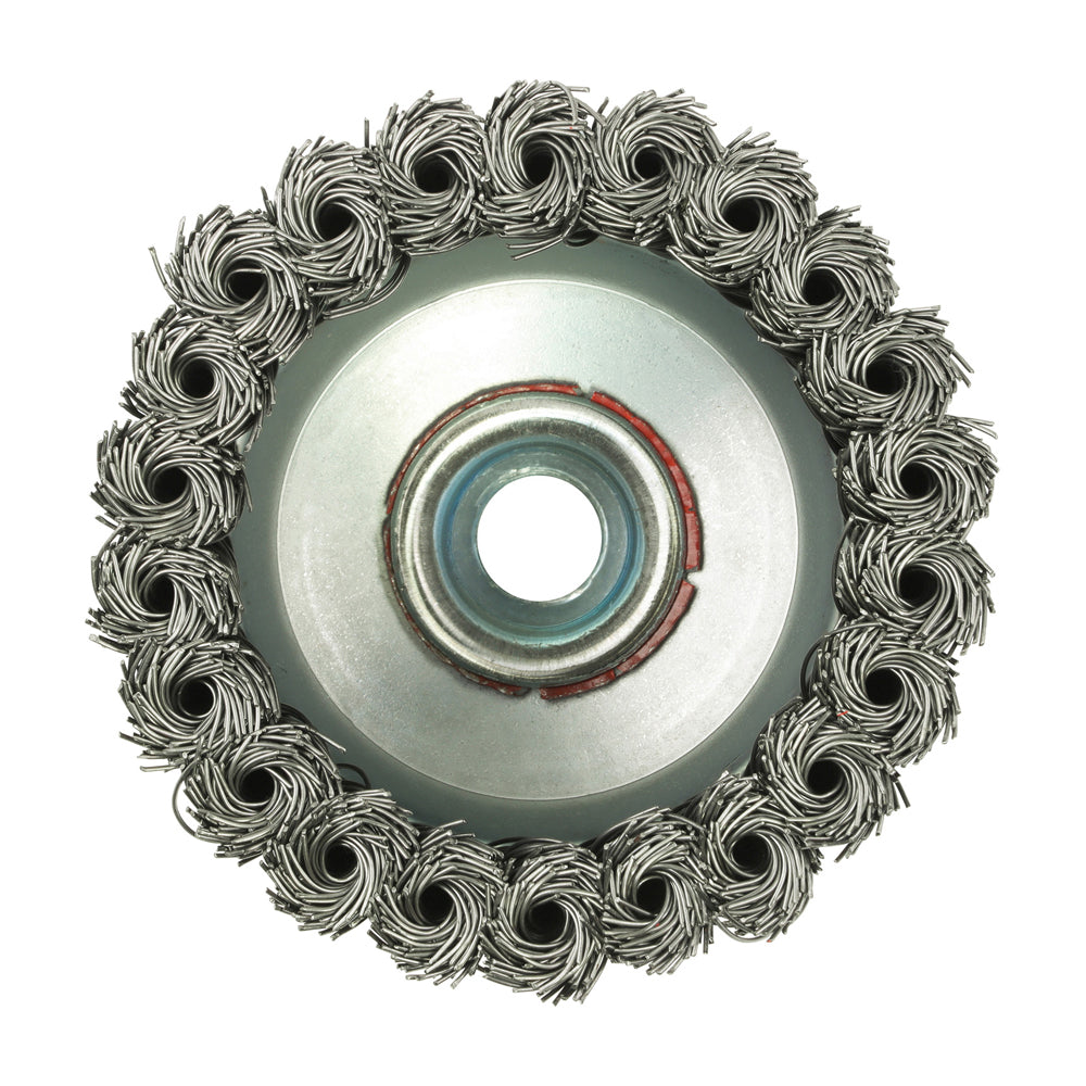 Addax Angle Grinder Cup Brush - Twisted Knot Steel Wire 80mm