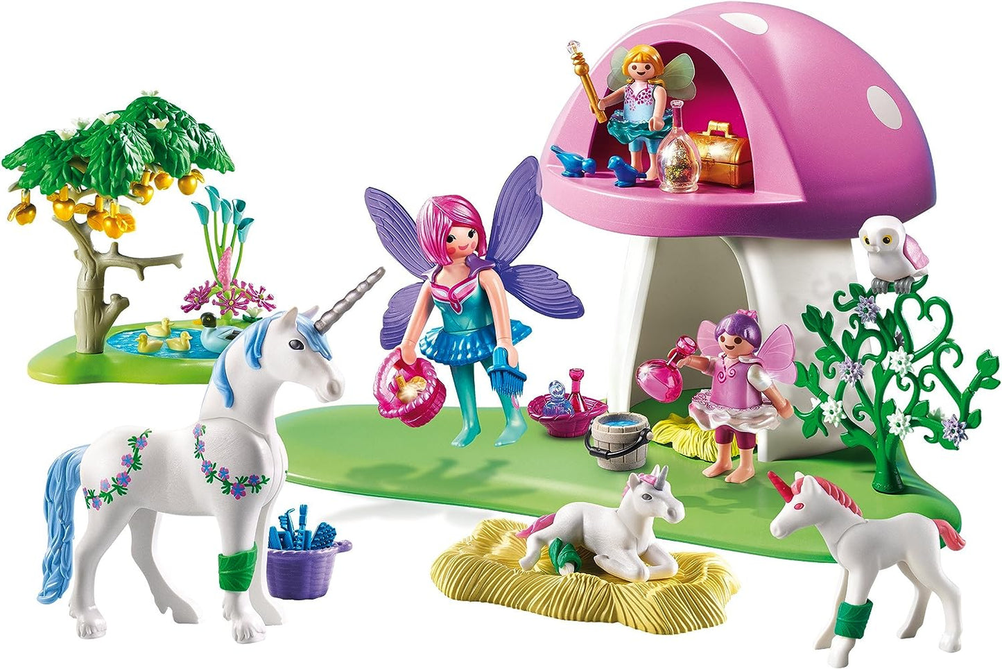 Playmobil Fairies with Toadstool House