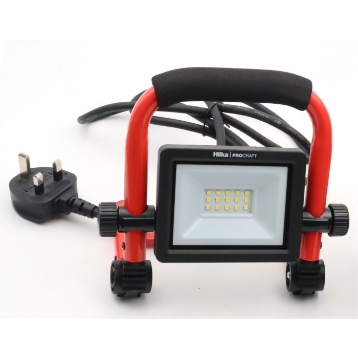 Hilka - 10W 1,050 Lumens LED Mains Powered Work Light