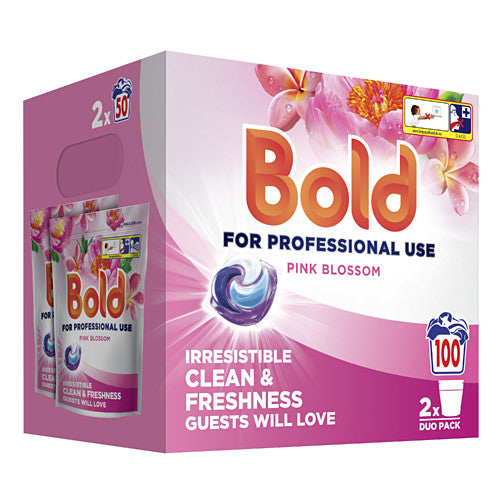 Bold Professional All-in-1 Detergent Pods Pink Blossom 100 Washes